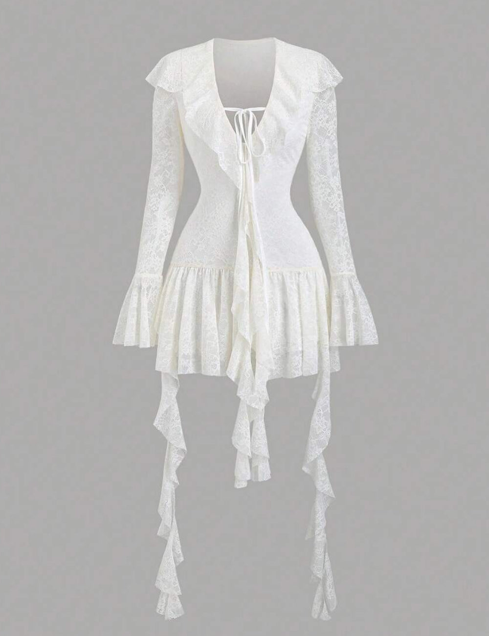 Shein mini ruha, krém
