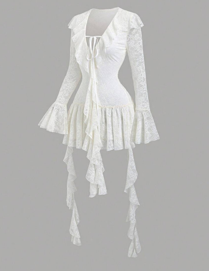 Shein mini ruha, krém