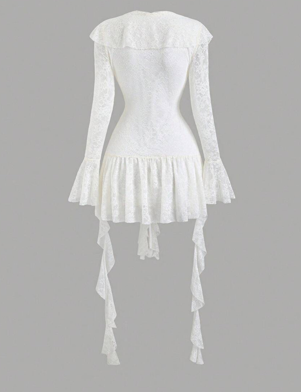 Shein mini ruha, krém