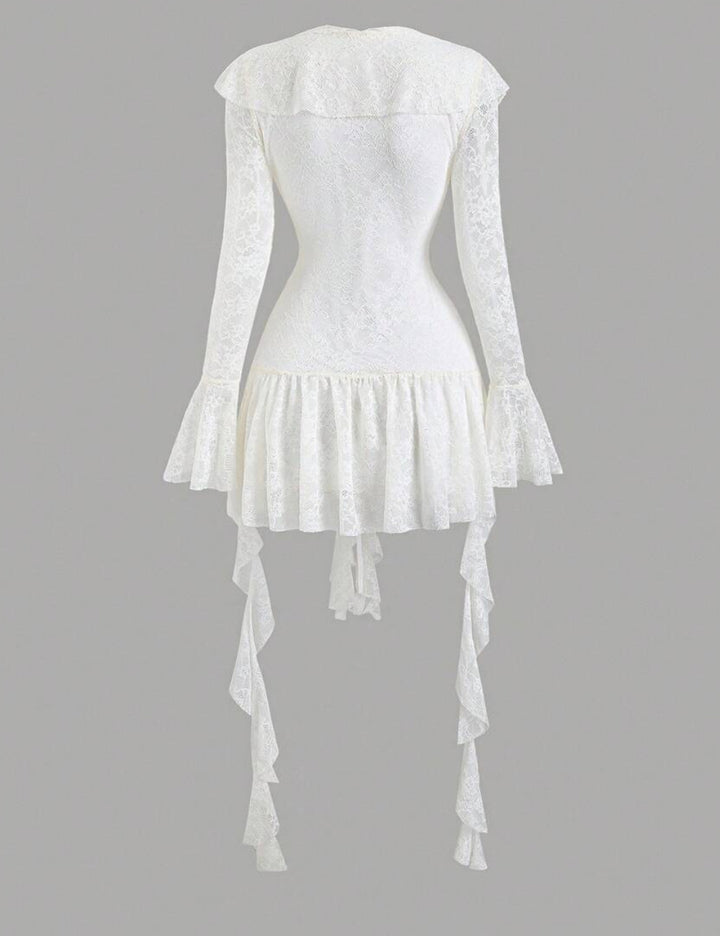 Shein mini ruha, krém
