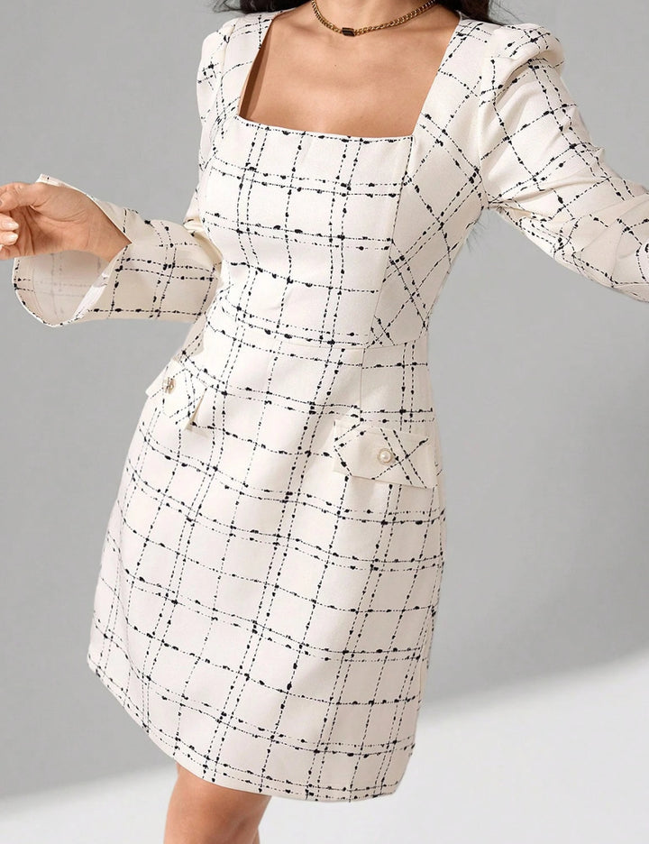 Rochie mini Shein, crem