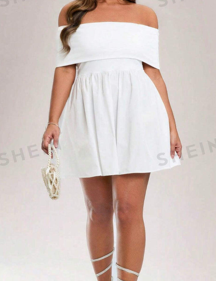 Rochie mini Shein, alb