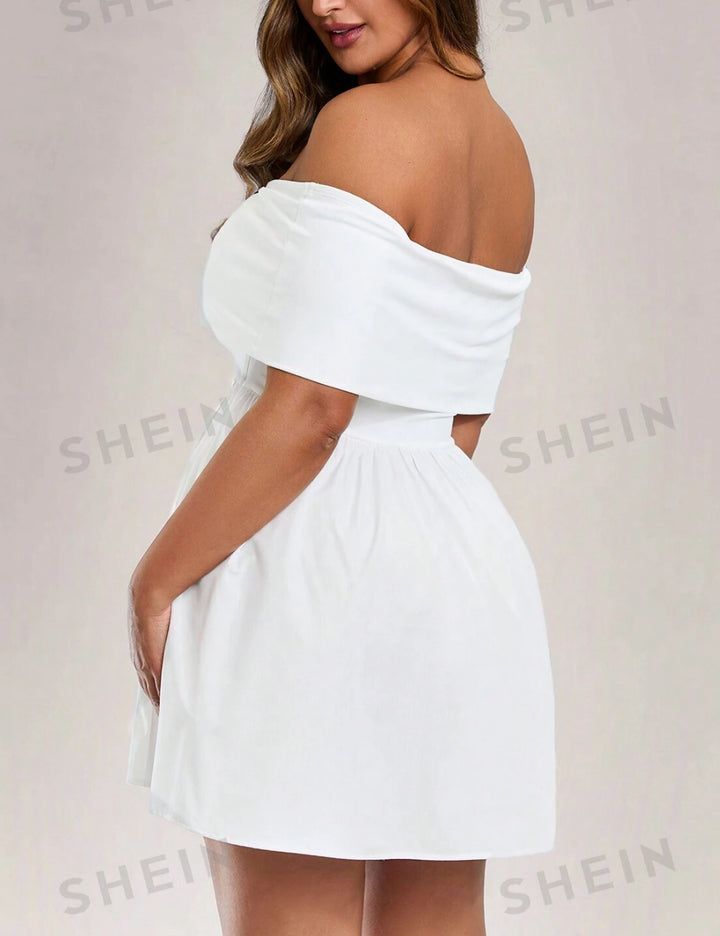 Rochie mini Shein, alb