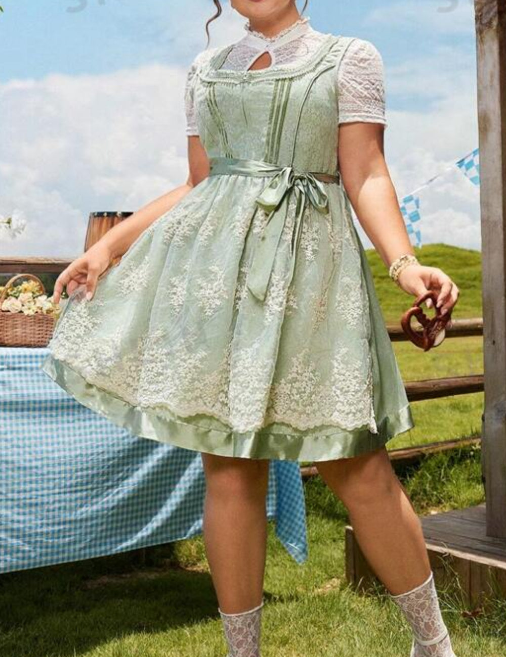 Rochie mini Shein, verde