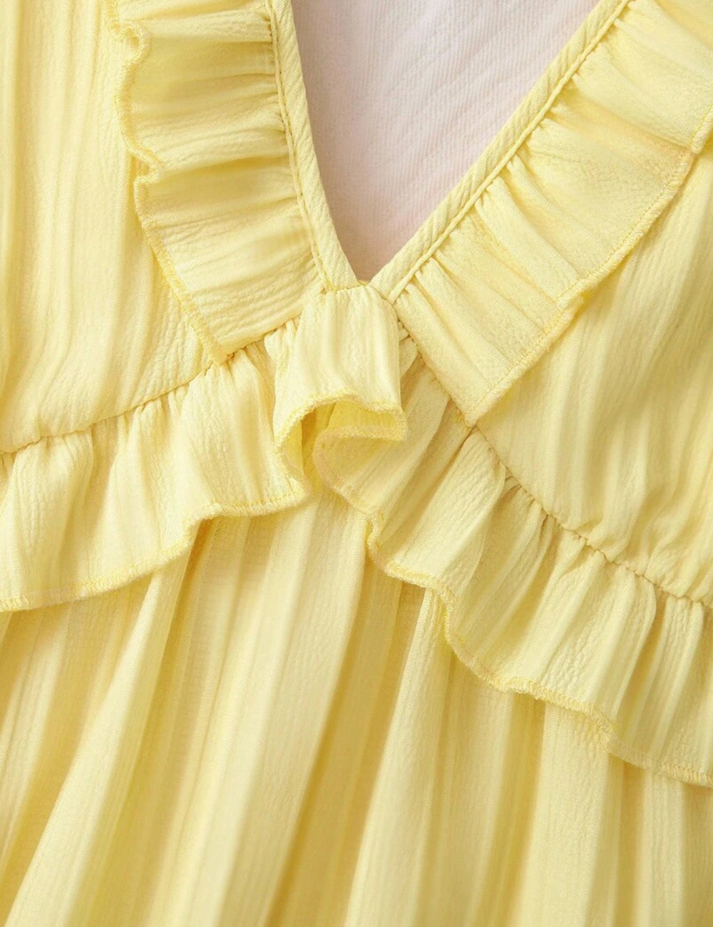 Shein Curve+ miniruha, sárga