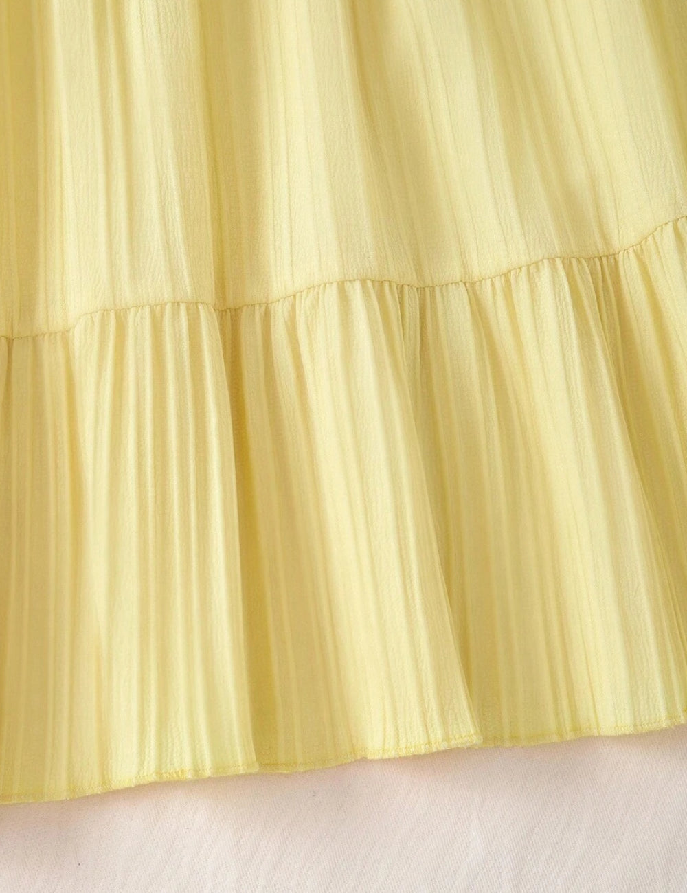 Shein Curve+ miniruha, sárga
