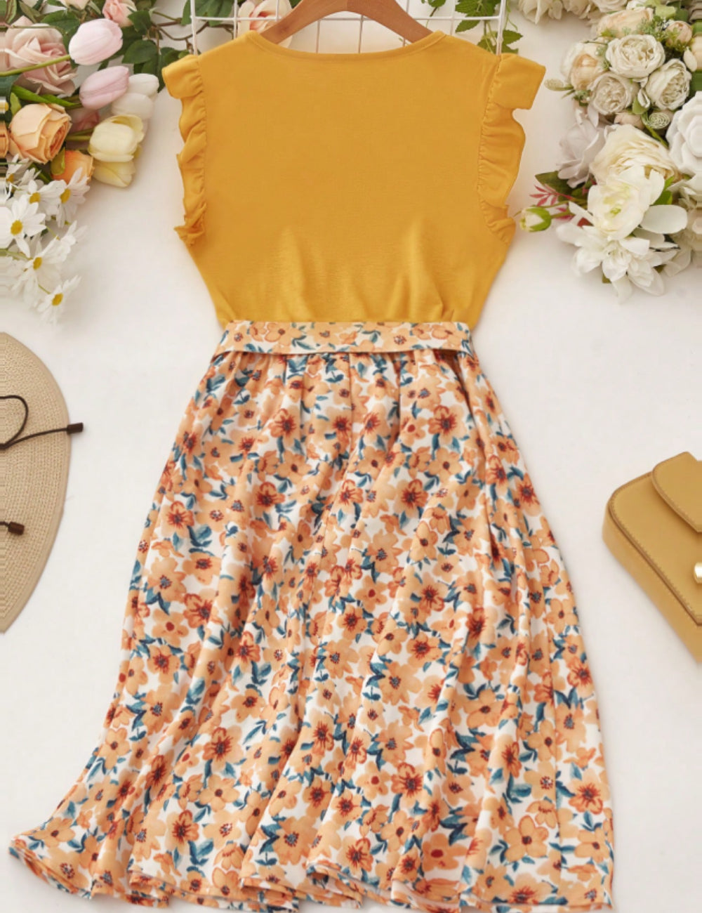 Rochie mini Shein, galben
