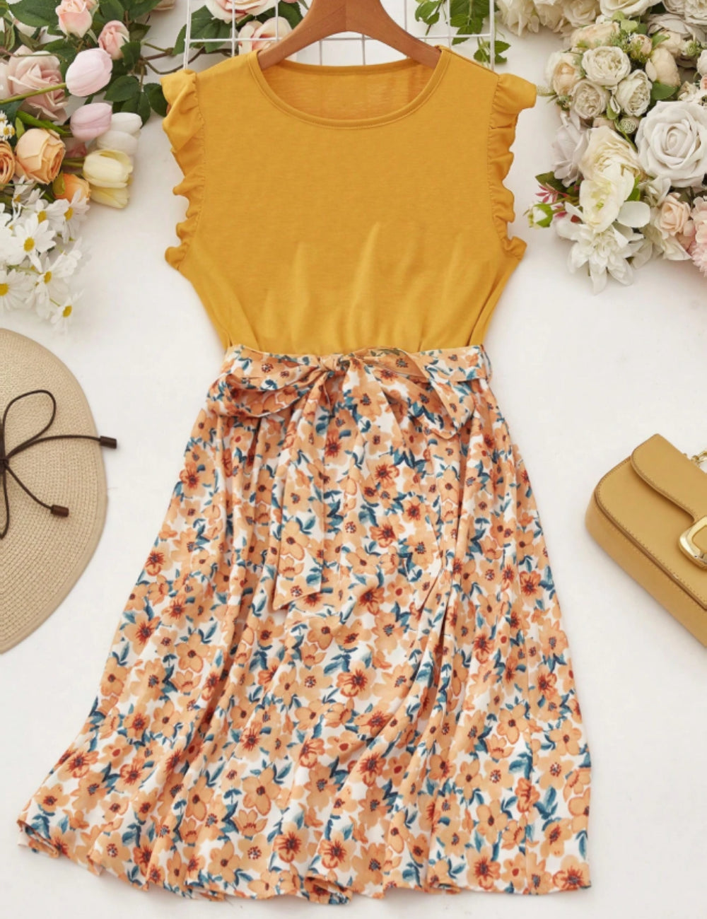 Rochie mini Shein, galben