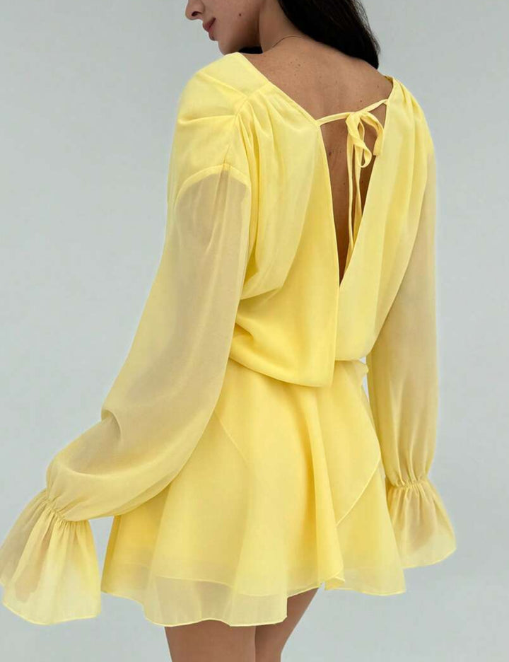 Rochie mini Shein, galben