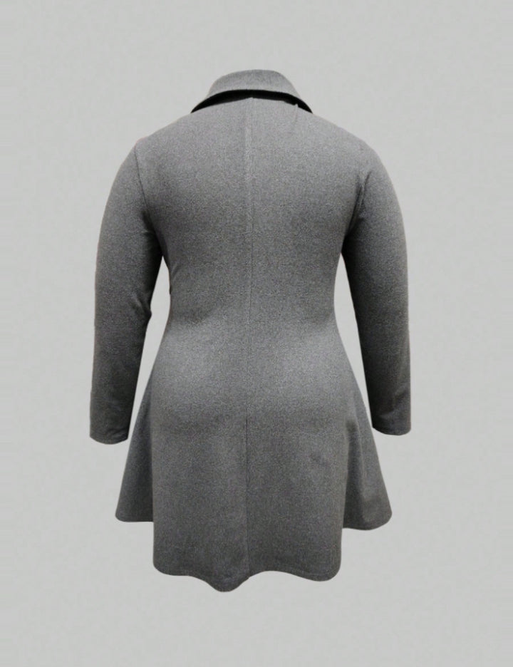 Rochie mini Shein Curve+, gri