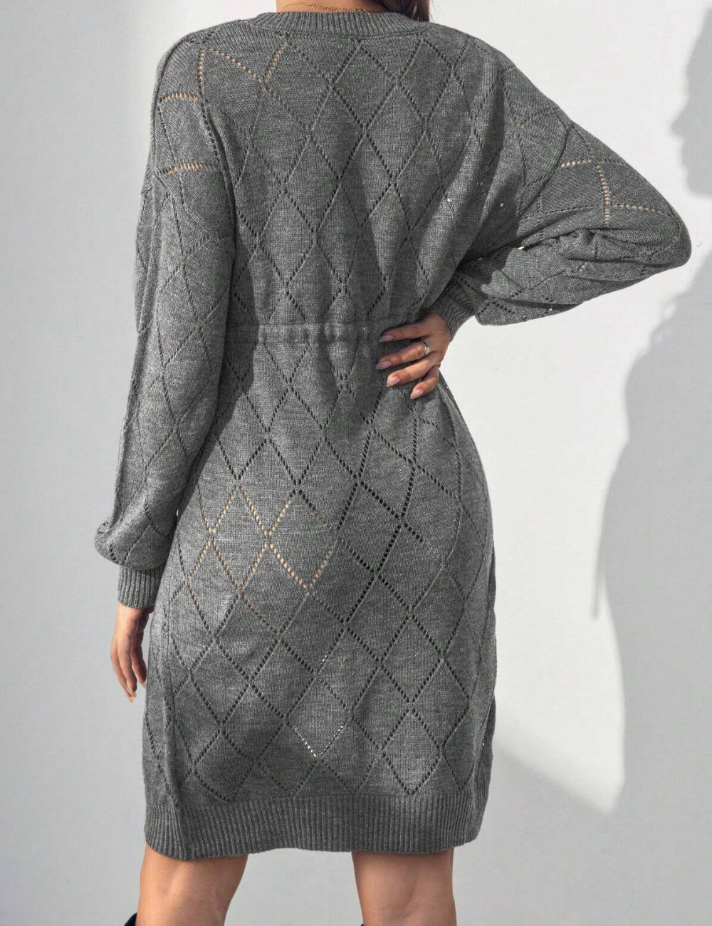 Shein mini ruha, szürke