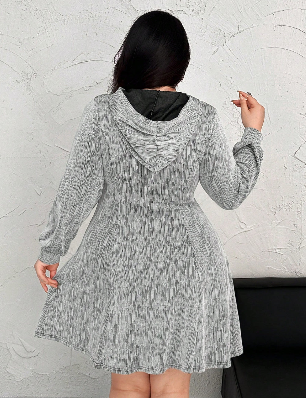 Rochie mini Shein Curve+, gri