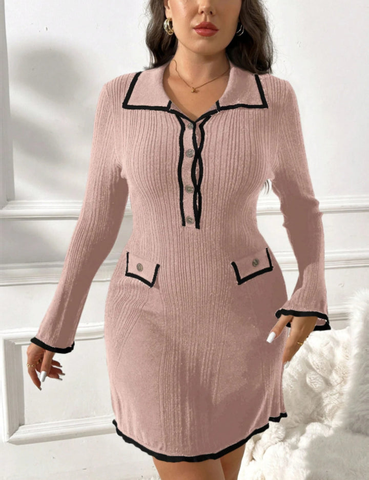 Rochie mini Shein Curve+, gri