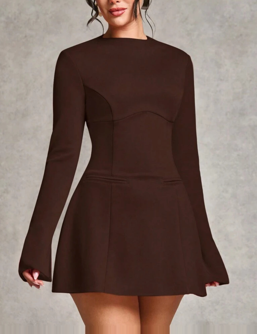 Rochie mini SHEIN, maro