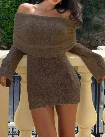 Rochie mini SHEIN, maro