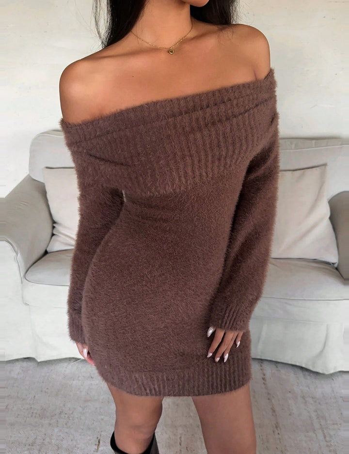 Rochie mini SHEIN, maro