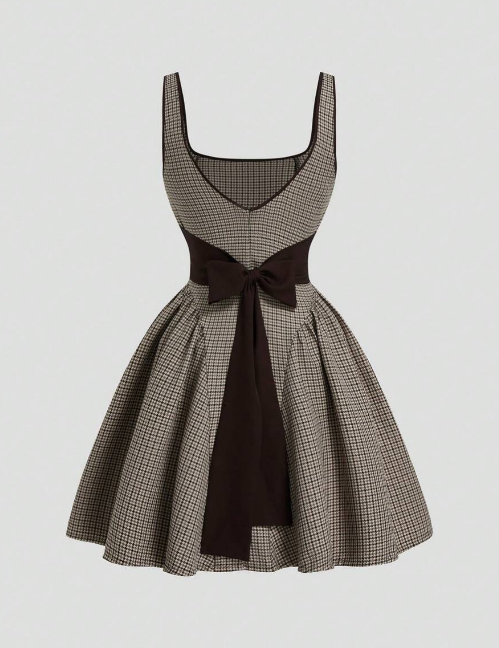 Shein Curve+ miniruha, barna