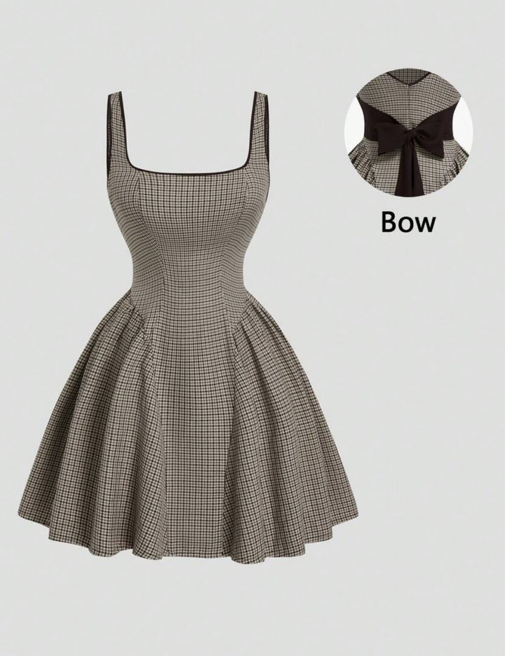Shein Curve+ miniruha, barna
