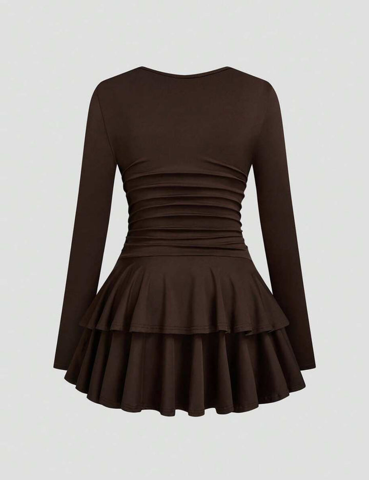 Rochie mini Shein Curve+, maro