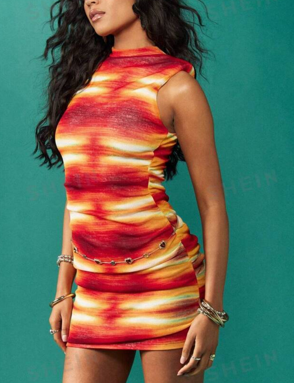 Rochie mini Missguided by Shein, mix culori