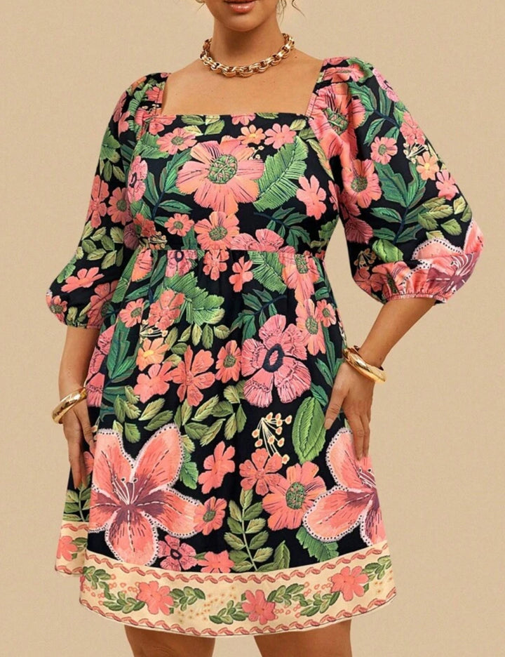 Shein Curve+ miniruha, többszínű