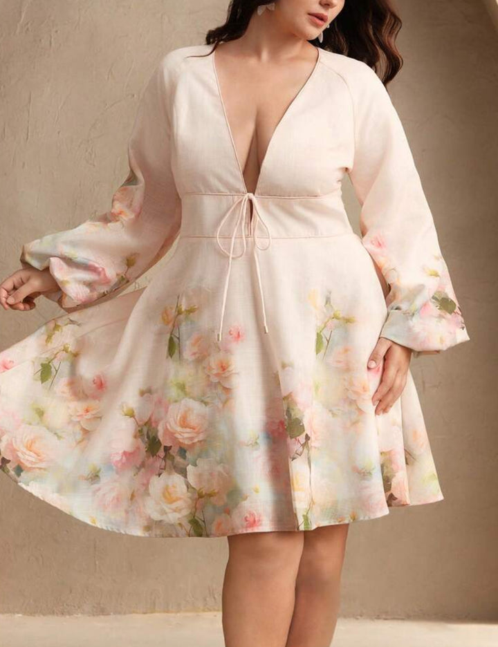 Rochie mini Shein Curve+, mix culori