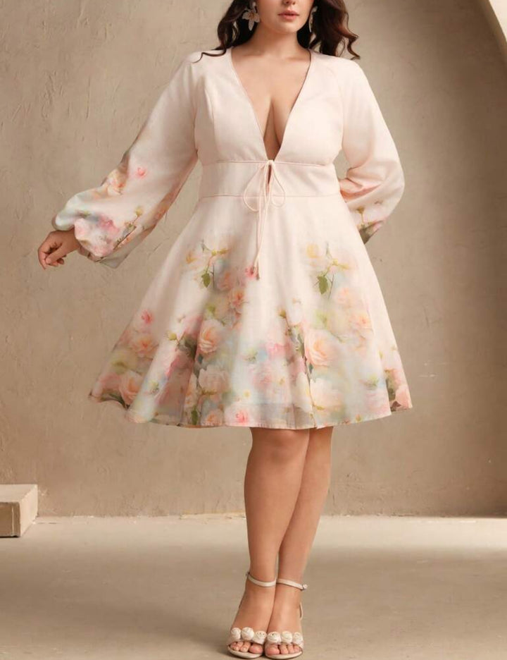 Rochie mini Shein Curve+, mix culori