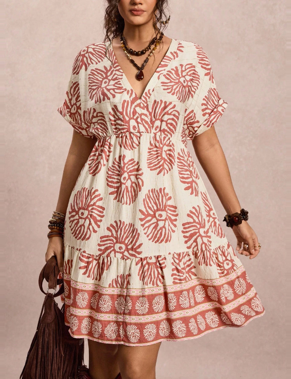 Rochie mini Shein Curve+, mix culori