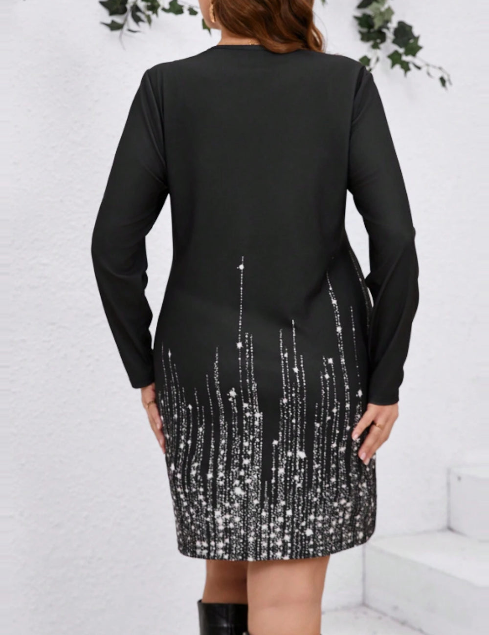 Rochie mini Shein Curve+, mix culori
