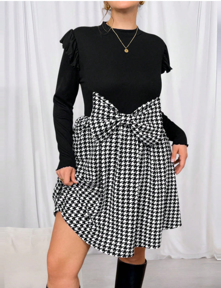 Rochie mini Shein Curve+, mix culori