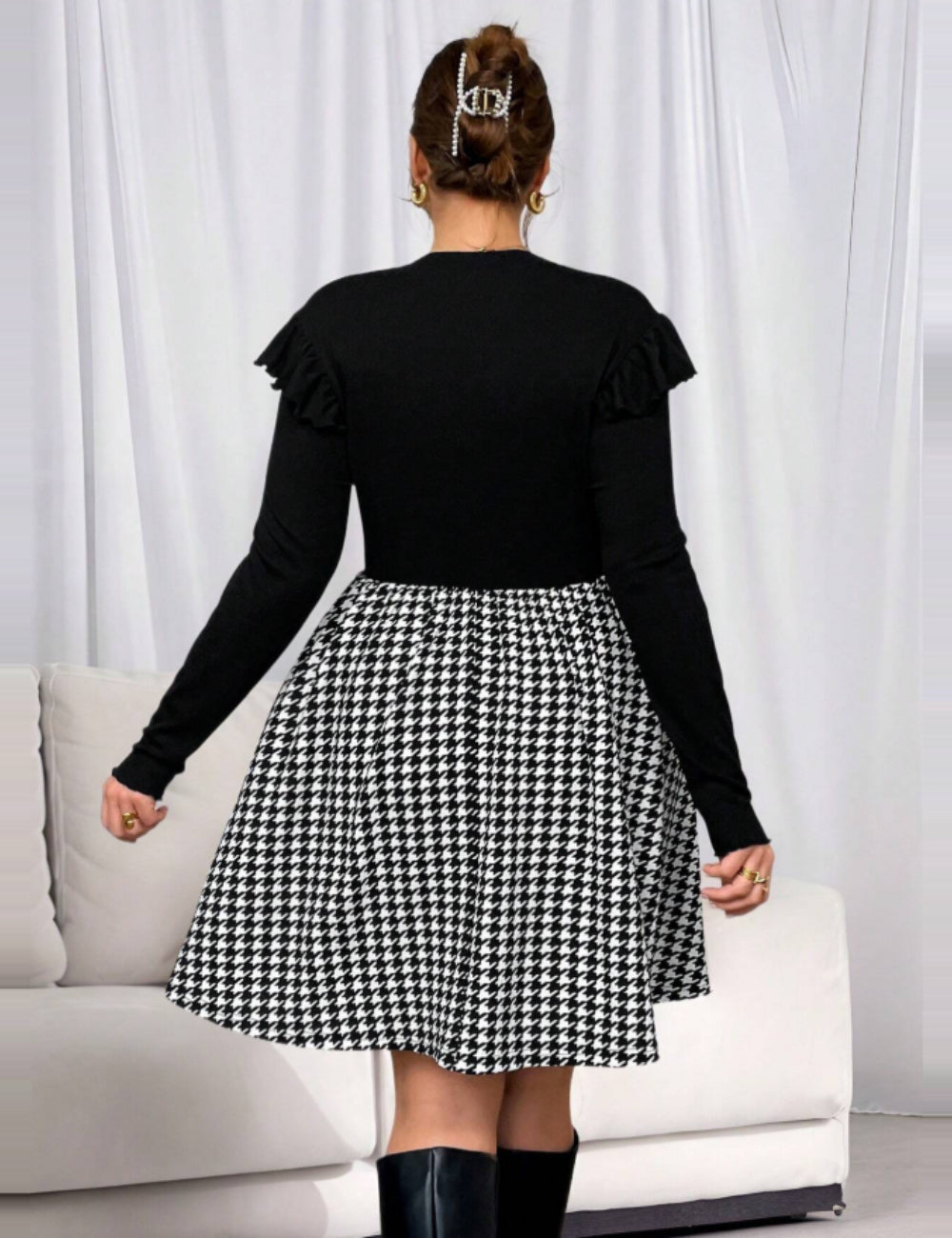 Rochie mini Shein Curve+, mix culori