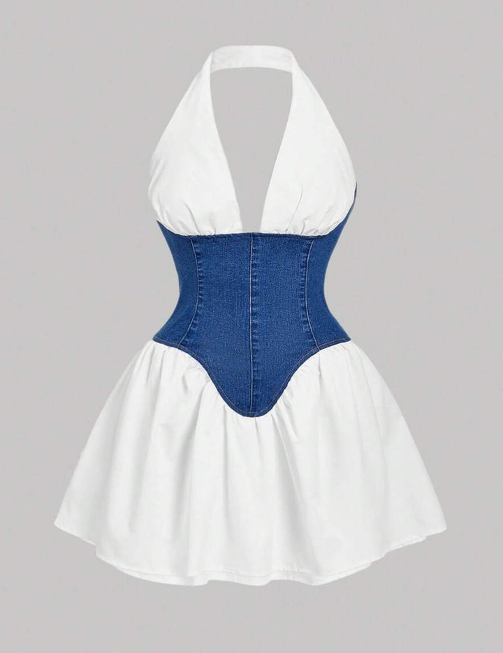 Rochie mini Shein Curve+, mix culori