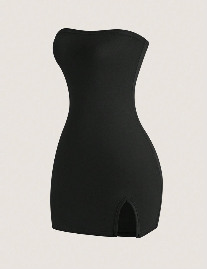 Shein mini ruha, fekete