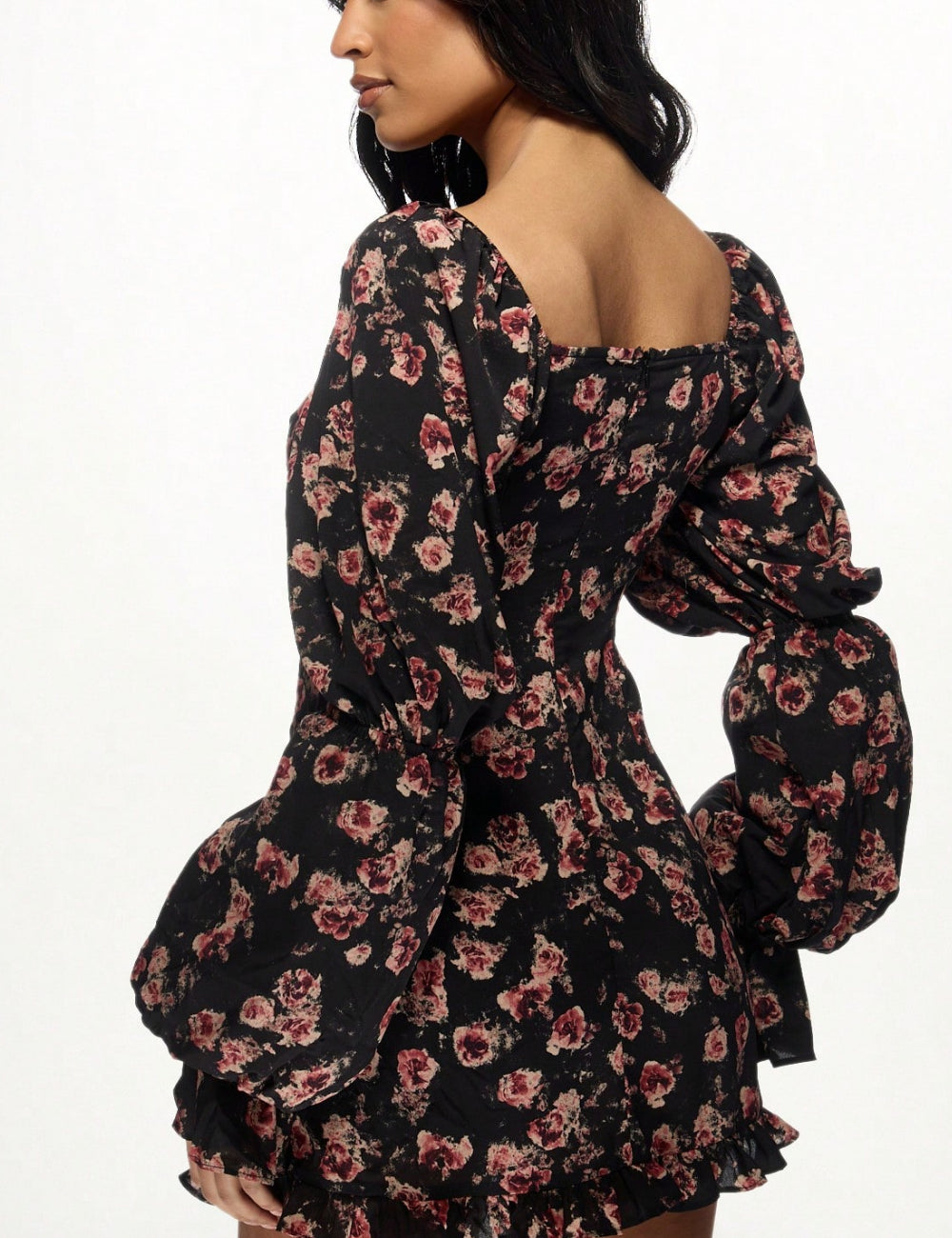 Shein mini ruha, fekete