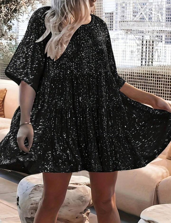 Rochie mini Shein Curve+, negru
