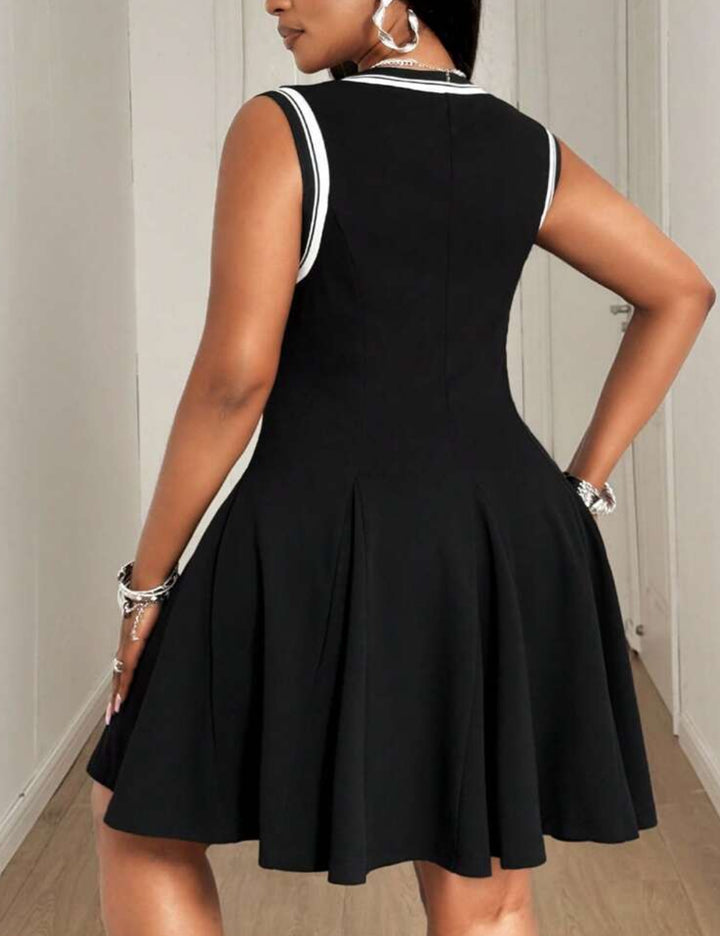 Shein Curve+ miniruha, fekete