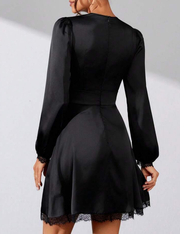 Shein mini ruha, fekete