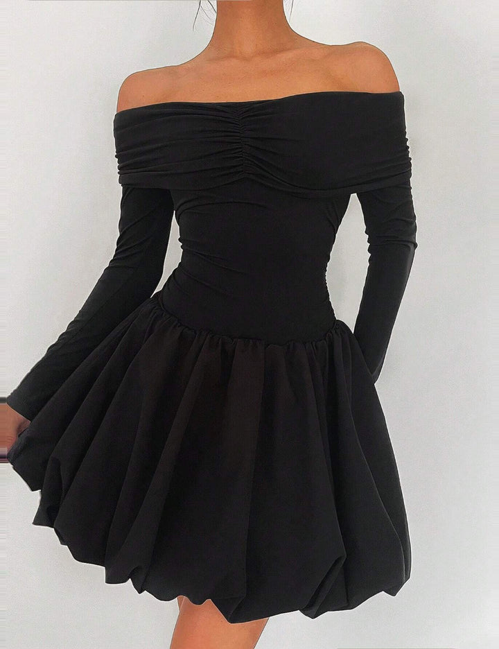 Shein mini ruha, fekete