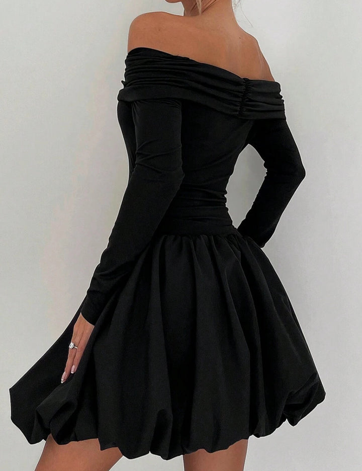 Shein mini ruha, fekete