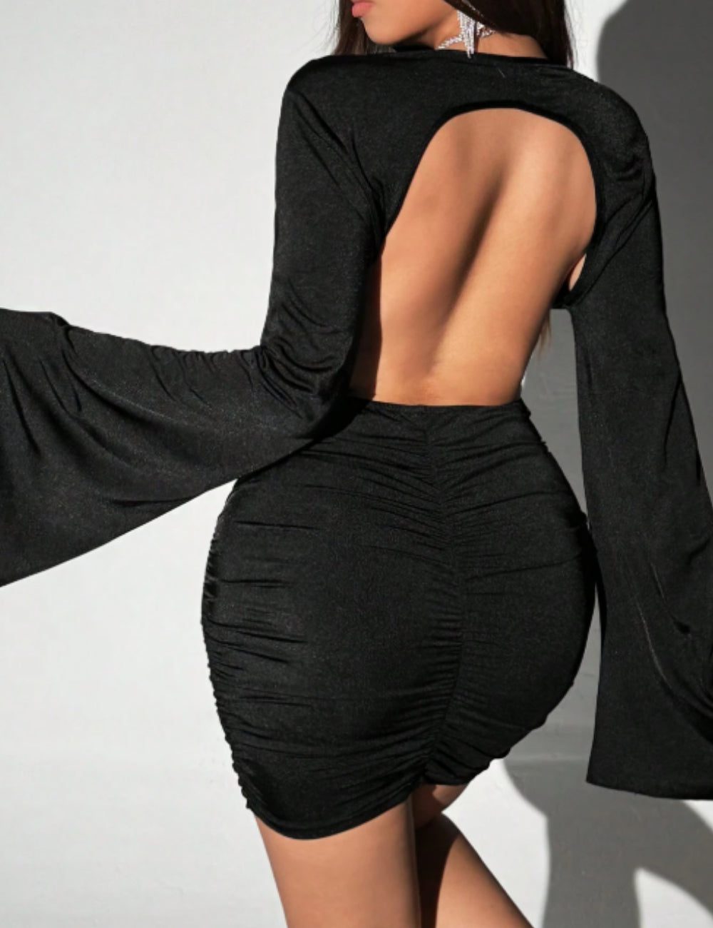 Rochie mini Shein Curve+, negru