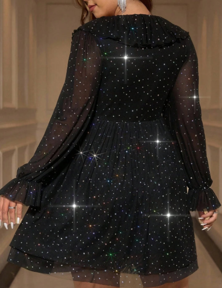 Shein Curve+ miniruha, fekete
