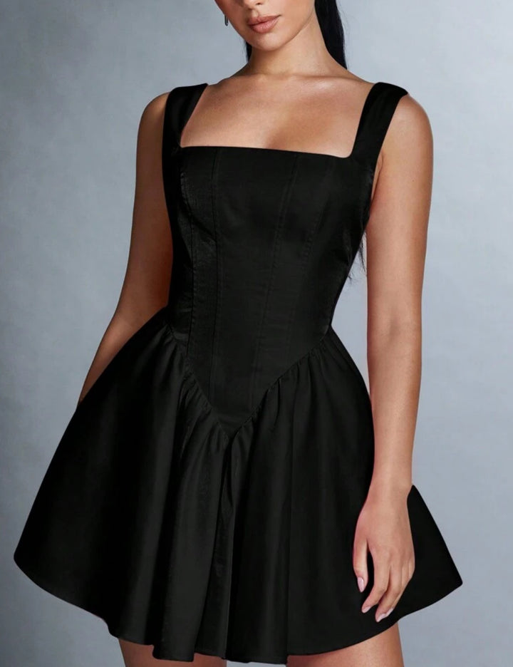 Shein mini ruha, fekete