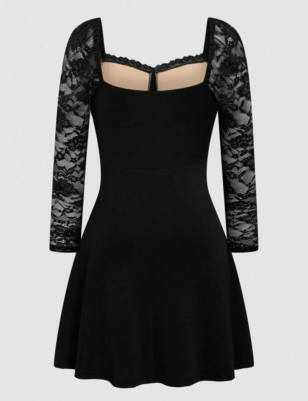 Shein Curve+ miniruha, fekete