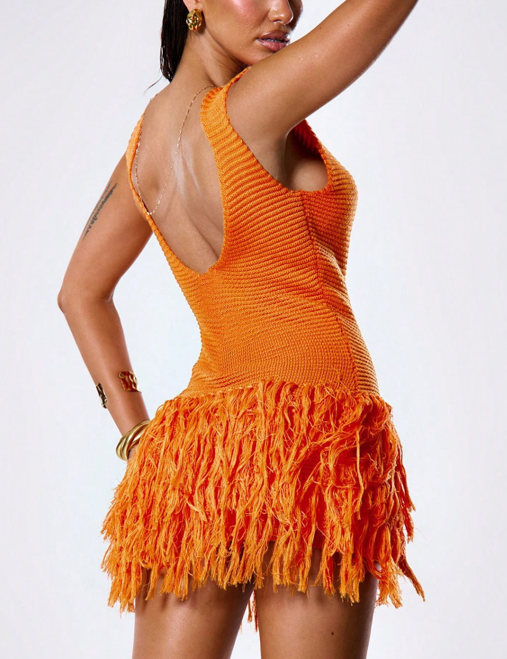 Rochie mini SHEIN, portocaliu