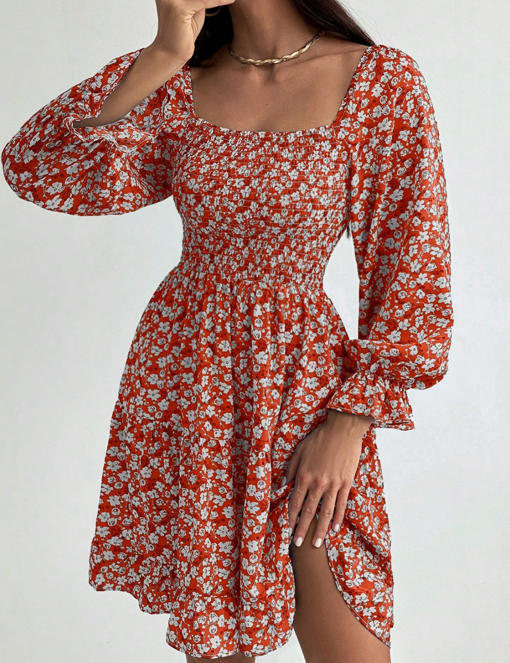 Rochie mini Shein, portocaliu