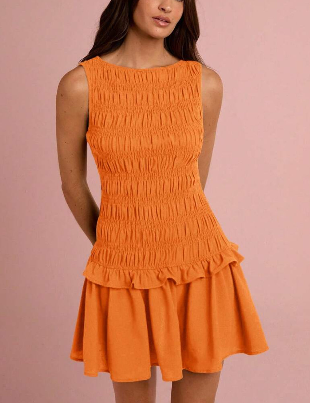 Rochie mini Shein, portocaliu