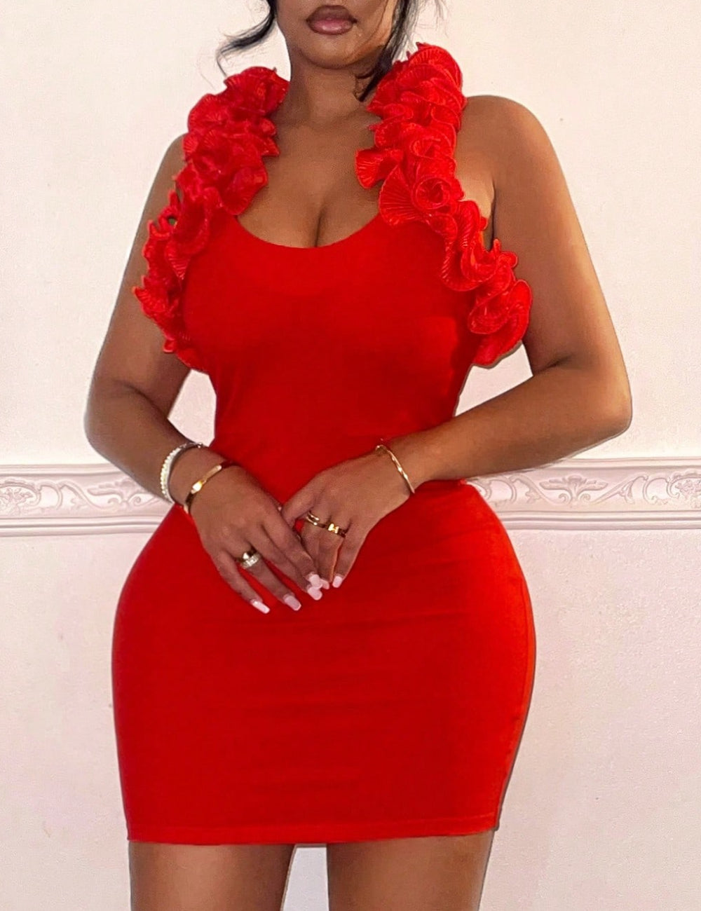 Rochie mini Shein, roșu