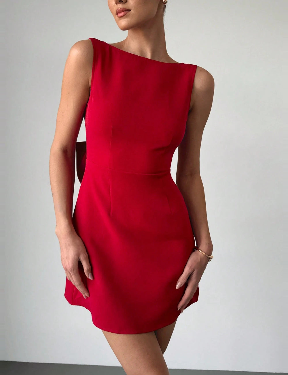 Shein mini dress, red