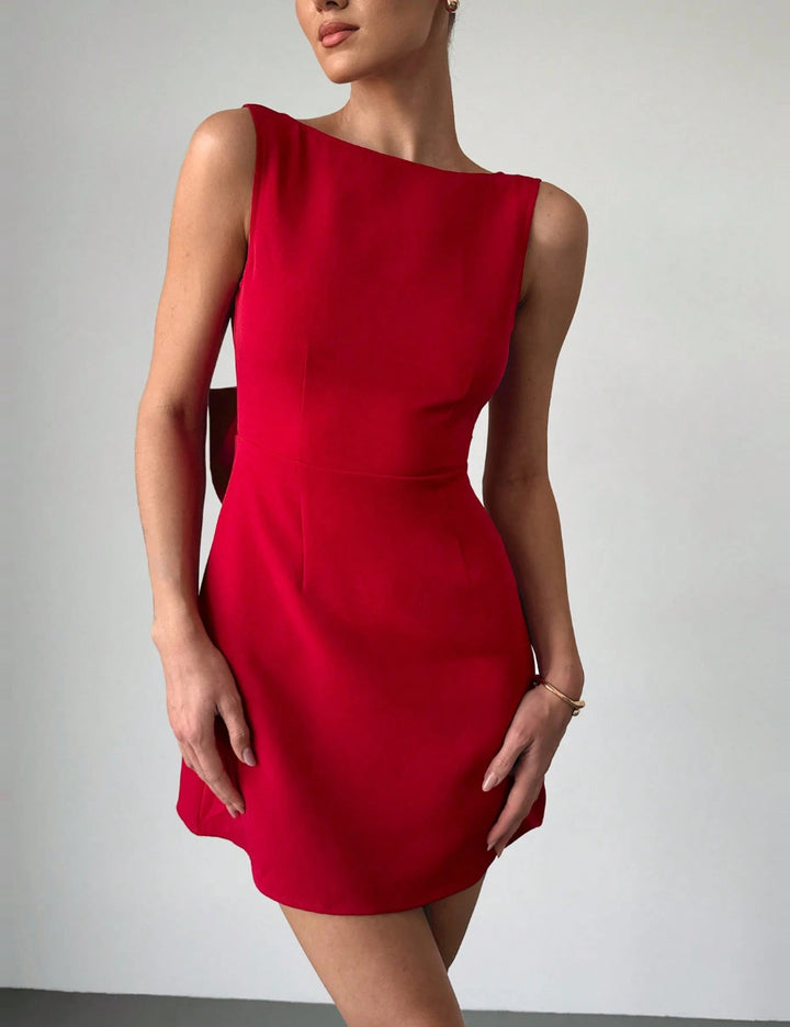 Shein mini dress, red