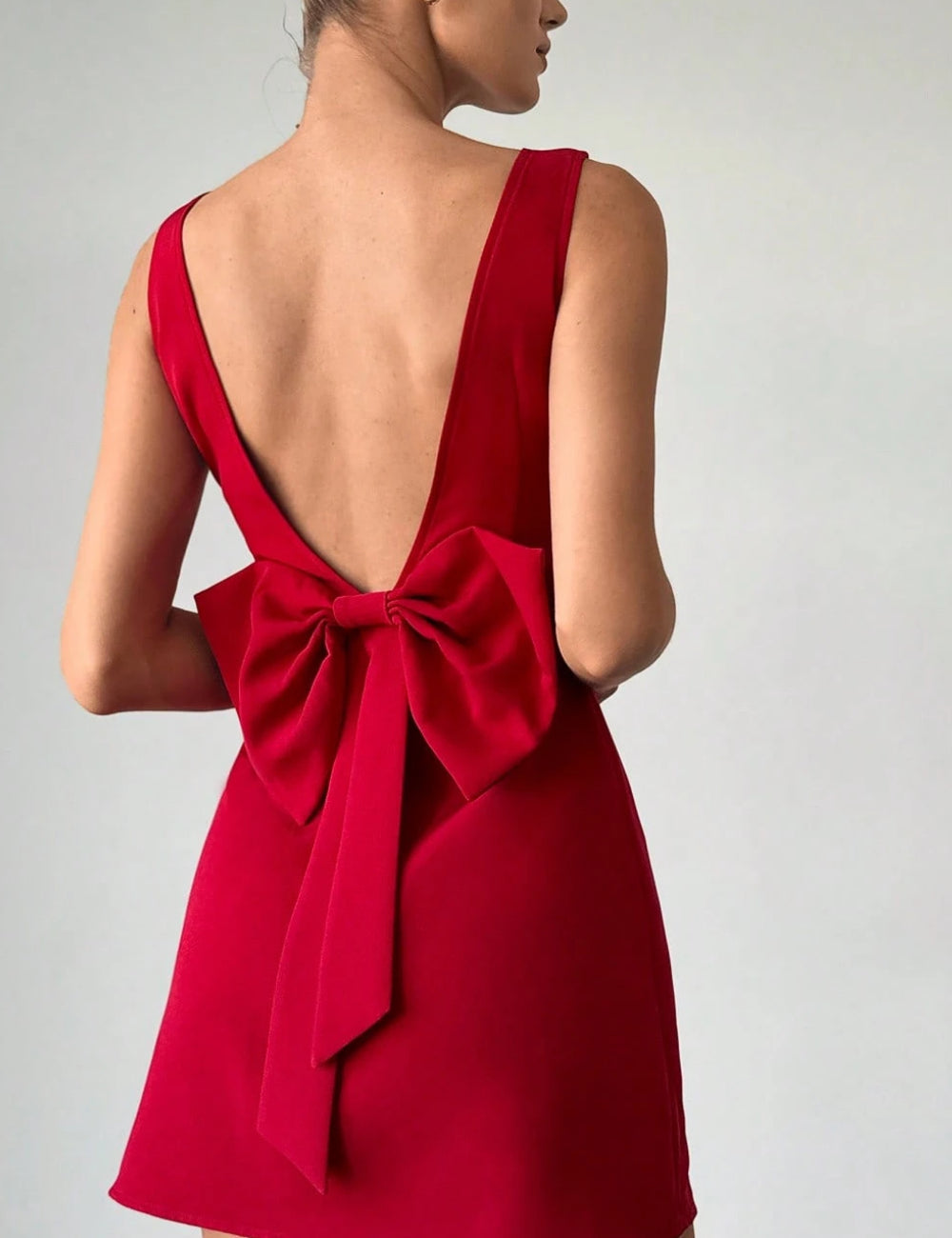 Shein mini dress, red